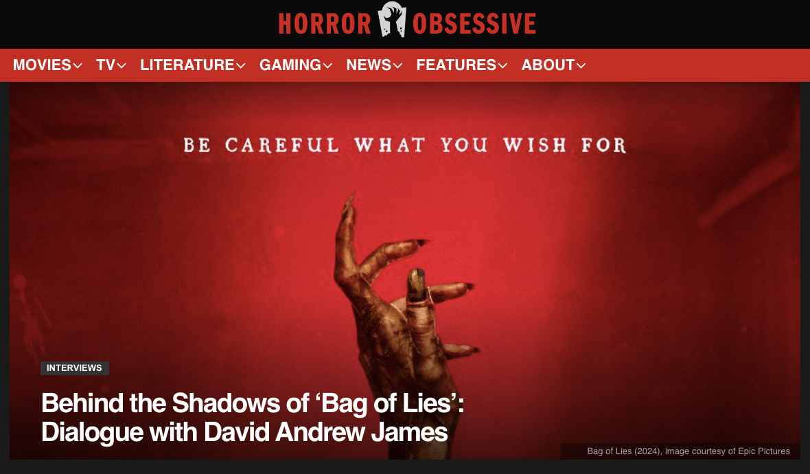 Behind the Shadows of ‘Bag of Lies’: Dialogue with David Andrew James